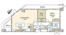 渋谷アインス 14階 間取り図