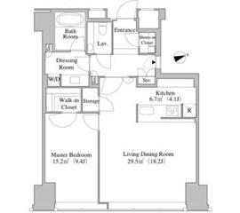 フォルム四谷外苑東 3815 間取り図