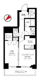 コアーズ勝どき 2階 間取り図