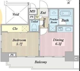 ネオマイム三田 3階 間取り図