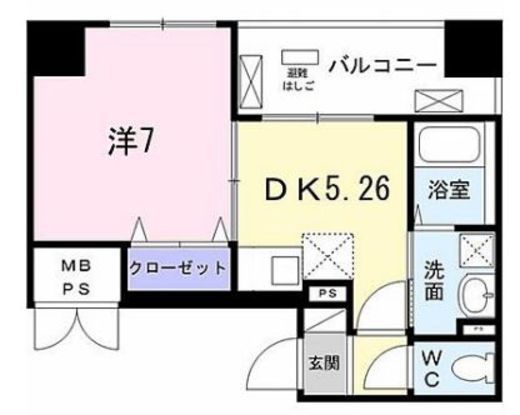 Field-V築地 502 間取り図
