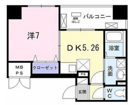 Field-V築地 502 間取り図