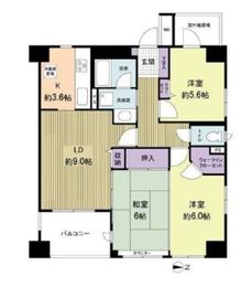 アストラル文京 4階 間取り図