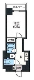 エスティメゾン神田 801 間取り図