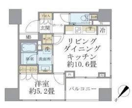 パークタワー高輪 12階 間取り図