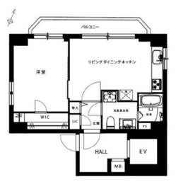 麻布Tino 801 間取り図