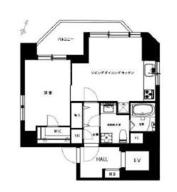 麻布Tino 701 間取り図