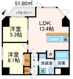 麻布Tino 601 間取り図