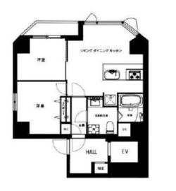 麻布Tino 501 間取り図