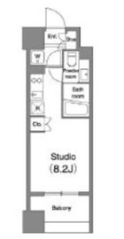 プライマル笹塚 604 間取り図