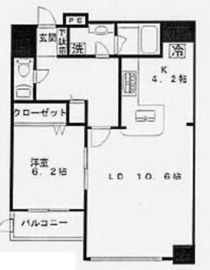 白金タワー 19階 間取り図