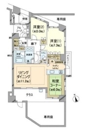 パークホームズ市ヶ谷薬王寺 1階 間取り図