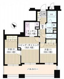 パークホームズ文京千石ステーションアリーナ 12階 間取り図