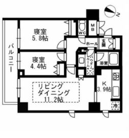 パークフラッツ学芸大学 305 間取り図