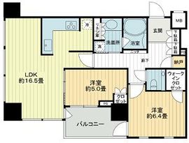 コートレジデントタワー 5階 間取り図