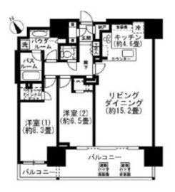 グランドヒルズ恵比寿 16階 間取り図