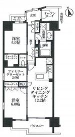 レジデンシャル東中野 13階 間取り図