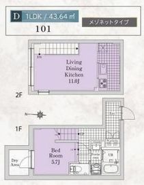 SOU代々木公園 101 間取り図