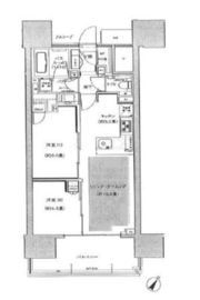 シティタワー駒沢大学ステーションコート 16階 間取り図