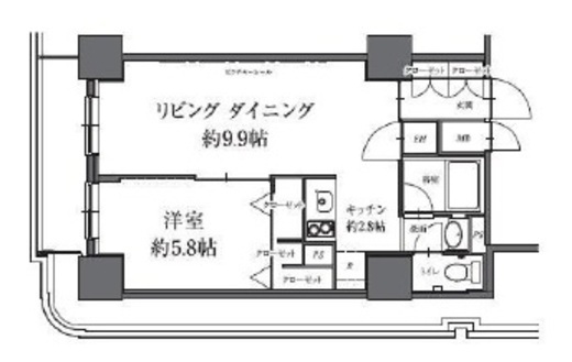 HF駒沢公園レジデンスタワー 1103 間取り図