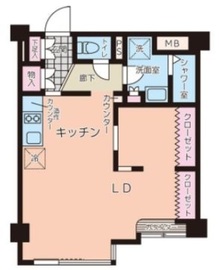 パルロイヤルアレフ赤坂 207 間取り図