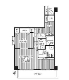 メゾン芝浦 502 間取り図