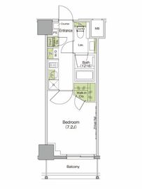 ザ・パークハビオ三軒茶屋 205 間取り図