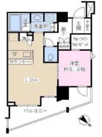 オーベル渋谷dL 6階 間取り図