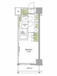 ザ・パークハビオ三軒茶屋 202 間取り図