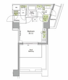 ザ・パークハビオ三軒茶屋 415 間取り図