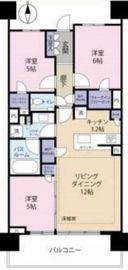 シティタワー品川パークフロント 15階 間取り図