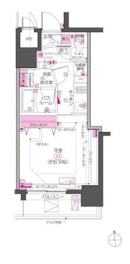 ZOOM東神田 4階 間取り図