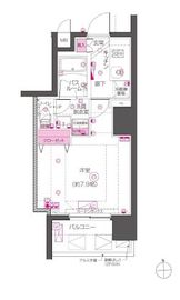 ZOOM東神田 2階 間取り図