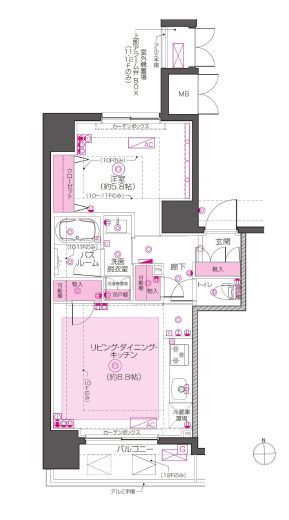 ZOOM東神田 12階 間取り図