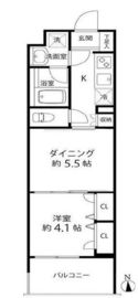 デュオステージ白金高輪 101 間取り図