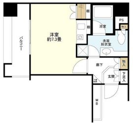 ファミールグラン銀座4丁目 7階 間取り図