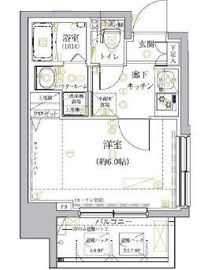 クレイシア芝浦 2階 間取り図