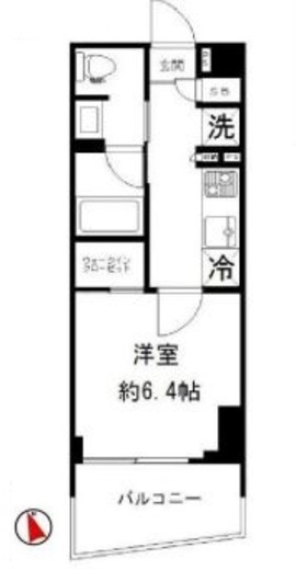 リビオ神楽坂 3階 間取り図
