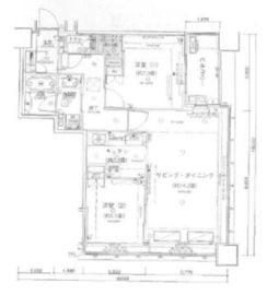 アウルタワー 33階 間取り図