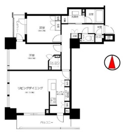 ライオンズ四谷タワーゲート 9階 間取り図