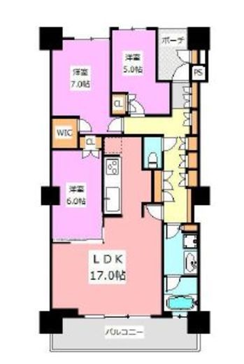 シティタワー品川 24階 間取り図