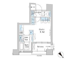 パークアクシス茅場町 1203 間取り図