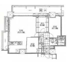 プラウドタワー東池袋 19階 間取り図