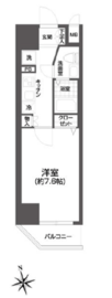 エルスタンザ浅草 203 間取り図