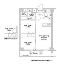 コンフォリア両国トロワ 601 間取り図