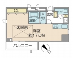 ライトコート四谷 5階 間取り図