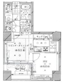 ルネ神楽坂 8階 間取り図