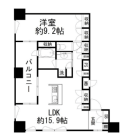 ザ・タワー芝浦 19階 間取り図