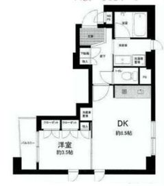 アビテ市ヶ谷仲之町 2階 間取り図