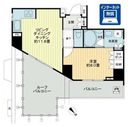 イクシア文京千駄木 4階 間取り図